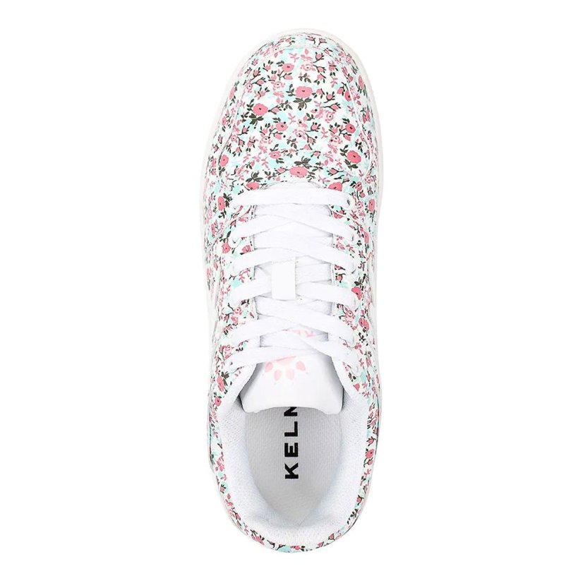 Damenschuhe Kelme Retrobasket Flowers - Farbe: Weiß, Größe: 35