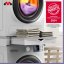 Universal spacer between washing machine and dryer with pull-out drawer and storage shelf Meliconi Torre Duo 656123 white