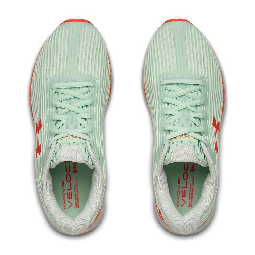 Laufschuhe Under Armour Hovr Velociti 3 W - Farbe: Orange/Grün, Größe: 37.5