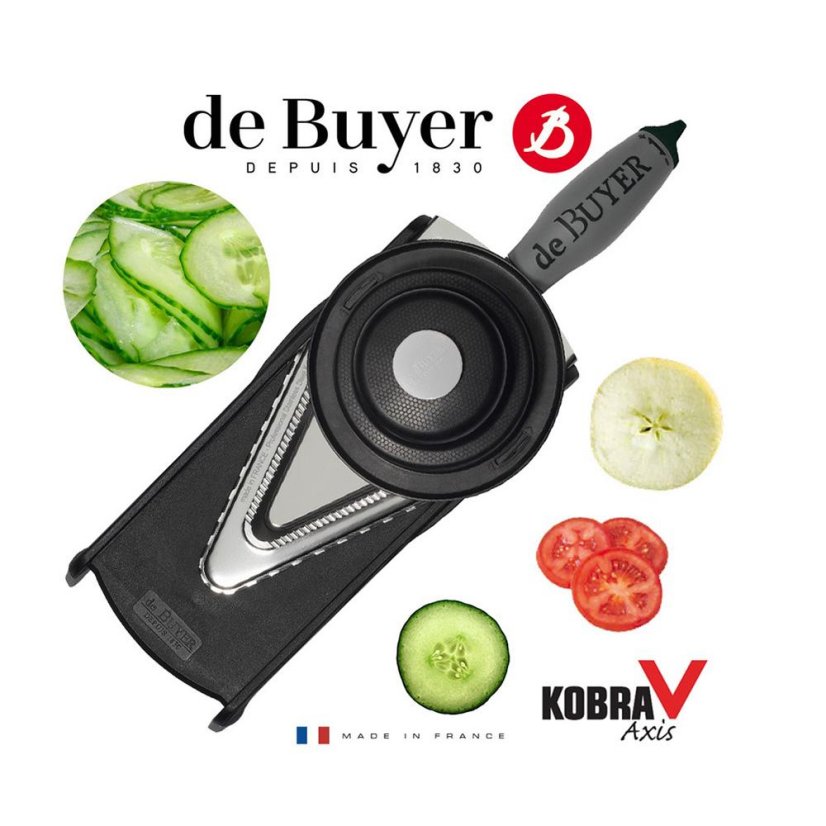 De Buyer Kobra V Axis 2011.01 čierny krájač