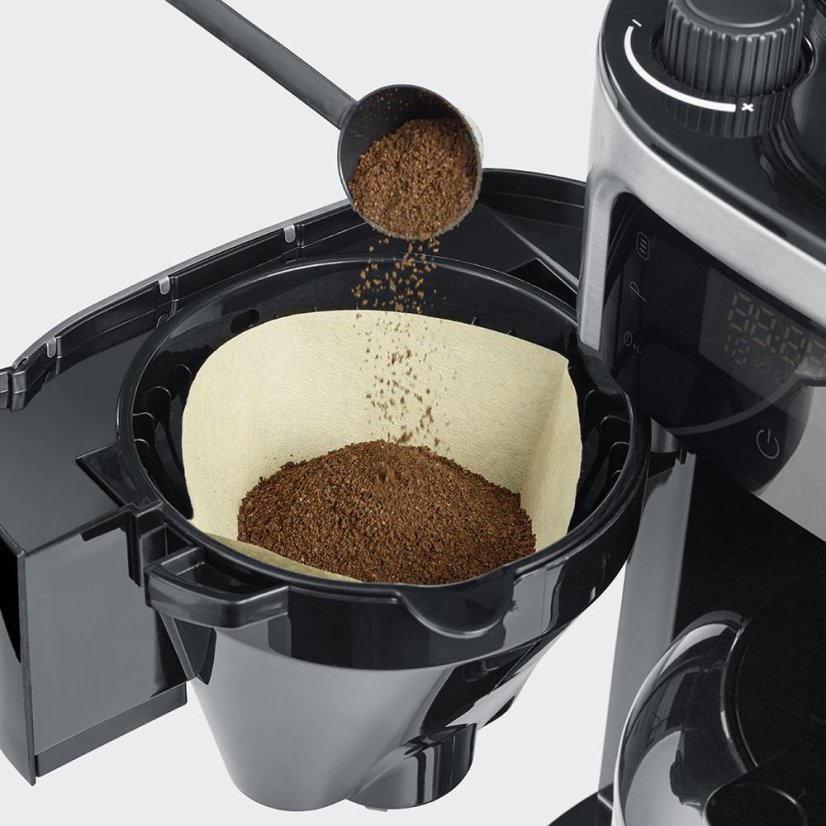 Kaffeemaschine Severin KA 4814 Edelstahl-Schwarz