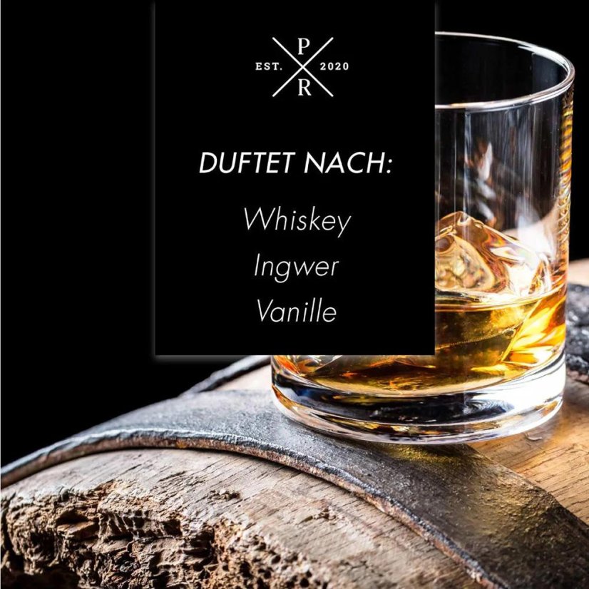 Kerze Purple River groß, Whiskey Honey