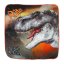 Dino World magic towel, T-Rex, head detail