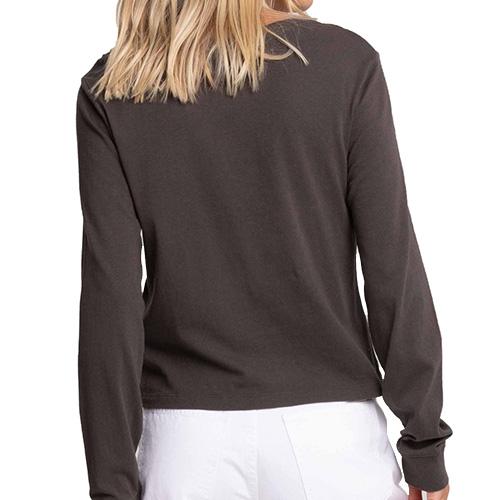 Hurley O & O Smalls Long Women's T-shirt - Color: Brown, Size: L