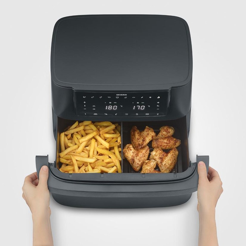 Severin FryLight Flex-Max-Dual FR 2490 black hot air fryer