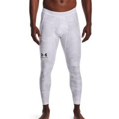 UA HG IsoChill Prnt Leggings-WHT