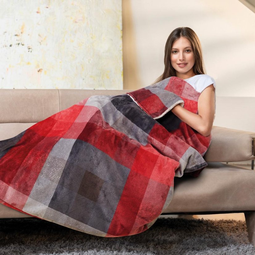 Heizdecke Imetec Adapto Tartan 16777 rot