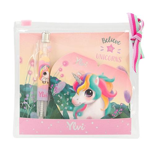 Notepad with Ylvi Believe in Unicorns pen