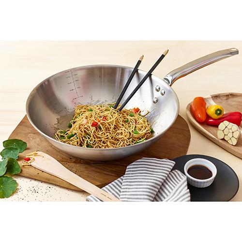 Patelnia WOK de Buyer Alchimy 3608.28, 28 cm
