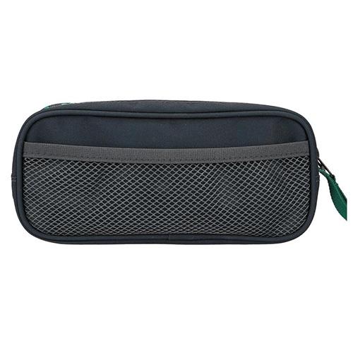Dino World green T-Rex two-compartment school pencil case