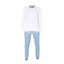 Women's Tufte Checkers pajamas - Color: White/blue, Size: S