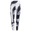 Dámské legíny Adidas All Over Print 3-Stripes 7/8 Tights - Barva: Černá/bílá, Velikost: M