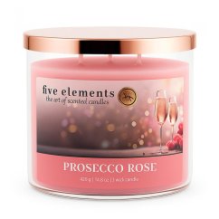 Five Elements Prosecco Rose scented candle
