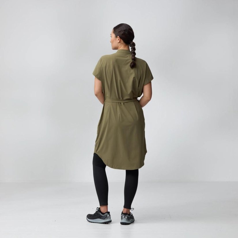 Šaty Fjällräven Abisko Fjäll Dress W - Farba: Čierna, Veľkosť: M