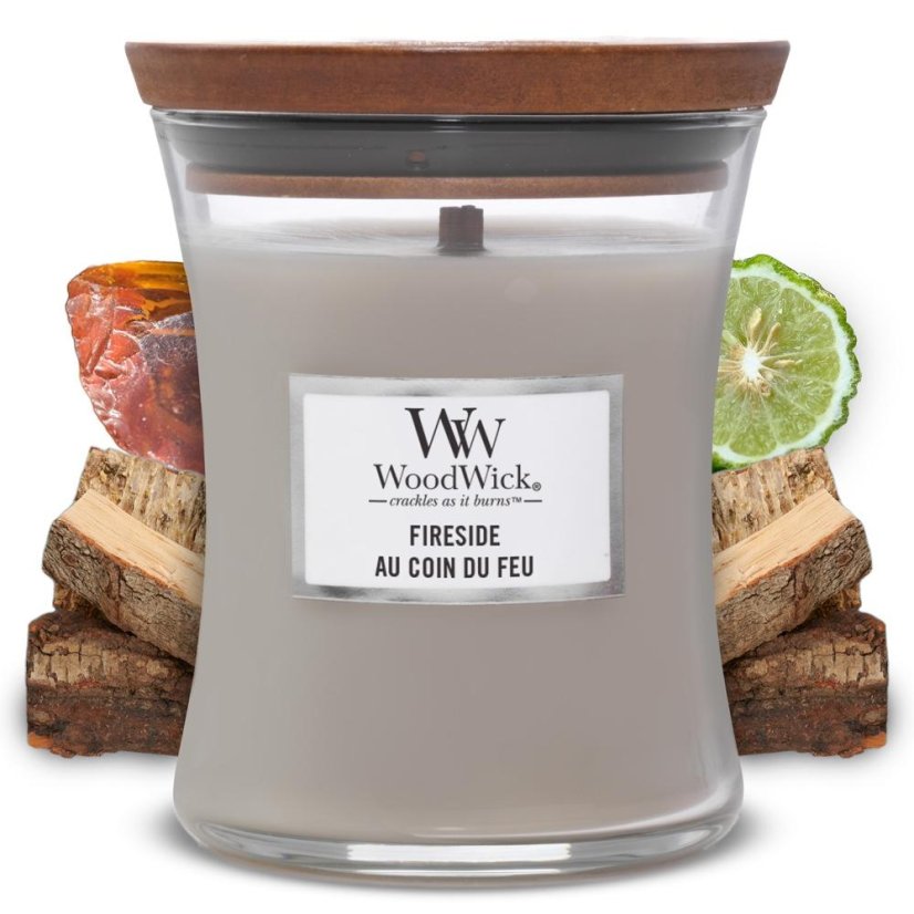 WoodWick Small Candle, Fireside