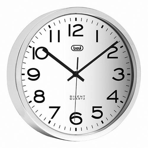 Analogové hodiny Trevi OM 3318 S silver stříbrné