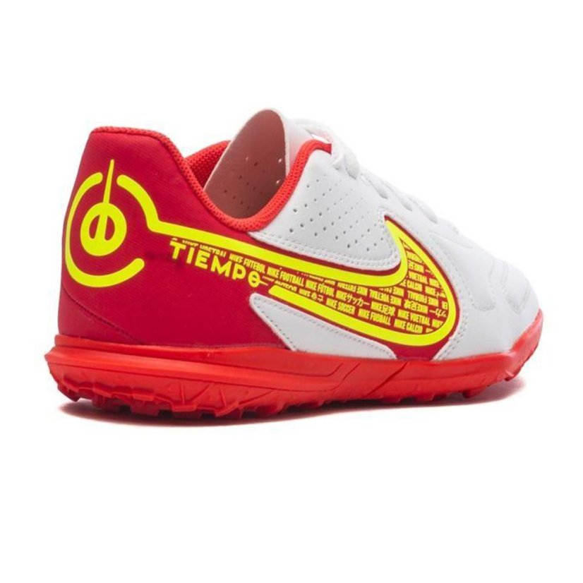 Dětské kopačky Nike Tiempo Legend 9 Club TF - Barva: Bílá/červená, Velikost: 35.5