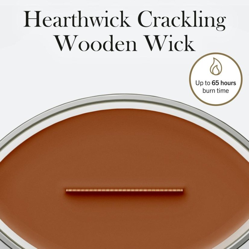 WoodWick-Kerze im Schiffchen, Saffron Smoke