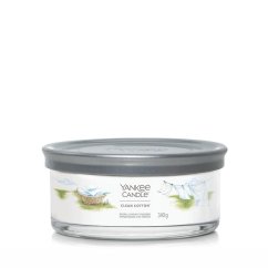 Yankee candle Signature Tumbler Kerze, mittelgroß, Clean Cotton
