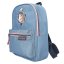 Miss Melody backpack, embroidered with two horses, blue