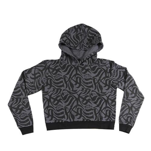 Damen-Sweatshirt Hurley Oceancare Full Print - Farbe: Grau, Größe: S