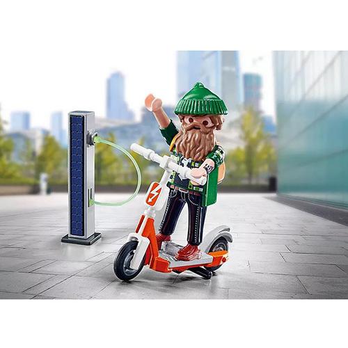 Hipster s elektrokoloběžkou Playmobil 70873