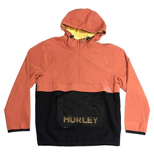 Herren-Windjacke Hurley Phantom+ Packable Anorak - Farbe: Grau, Größe: M