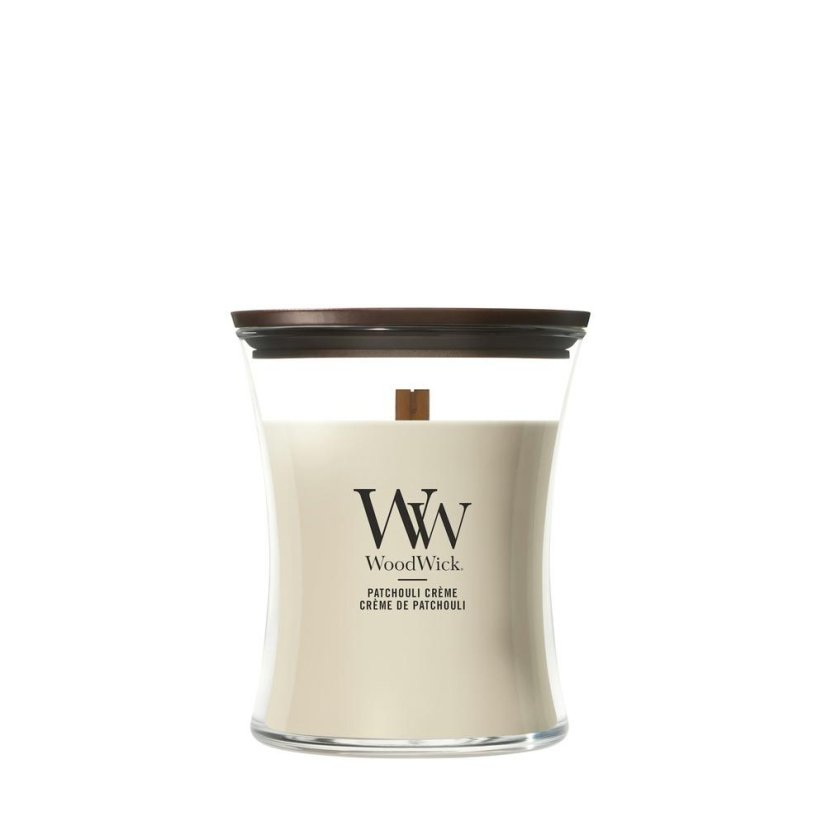 WoodWick Medium Candle, Patchouli Créme