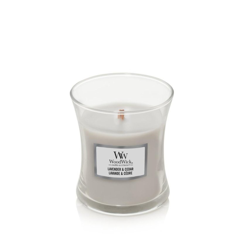 WoodWick Small Candle, Lavender & Cedar