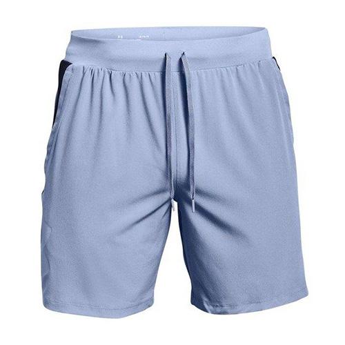 Pánské šortky Under Armour Qualifier SP 7" - Barva: Světle modrá, Velikost: L
