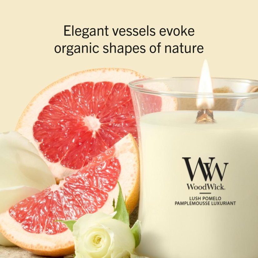 WoodWick Medium Candle, Lush Pomelo