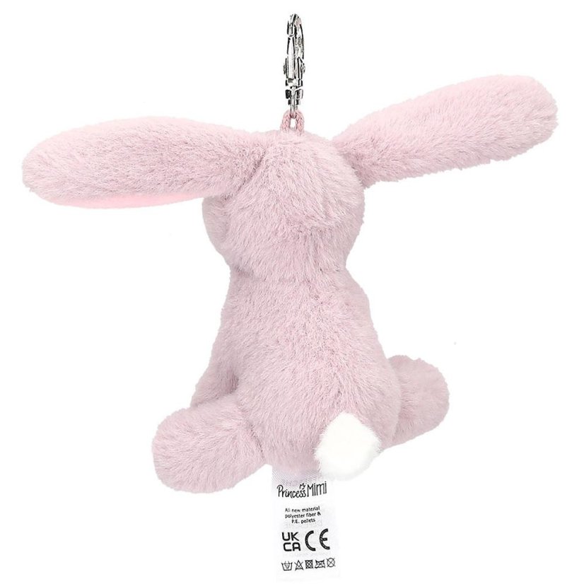 Nelly Princess Mimi bunny plush keychain, lilac