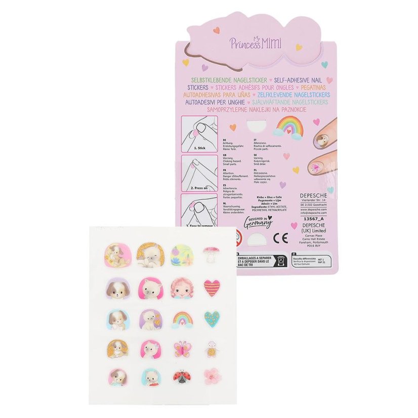 Samolepky na nehty Princess Mimi Animal koťátka