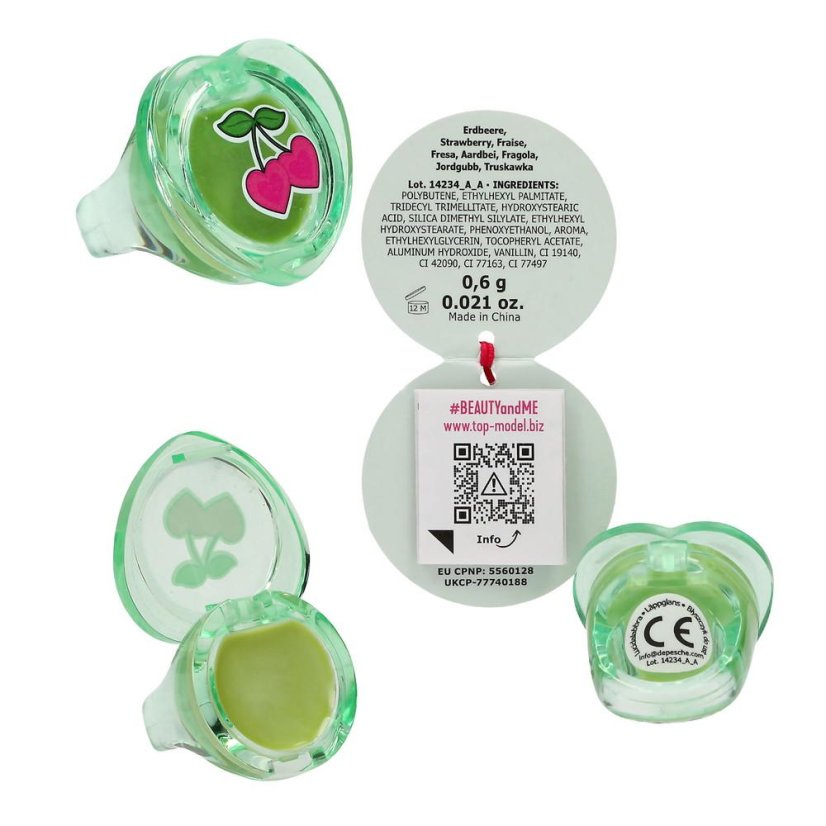 Top Model Glow to Go Lip Gloss in a Ring, Green