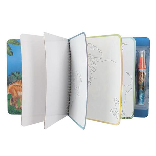 Coloring book with Dino World Aqua Magic magic marker