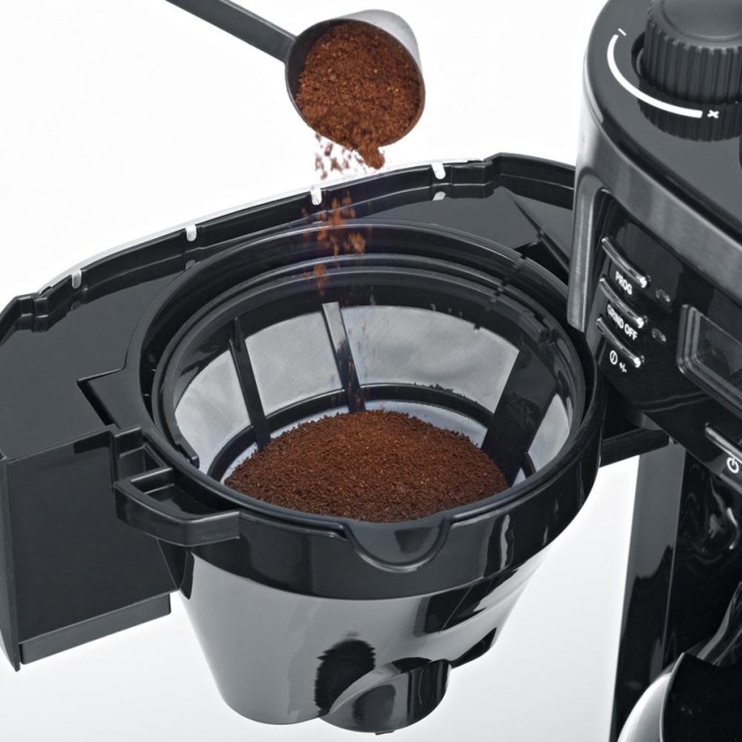 Severin KA 4810 automatic coffee maker with grinder, black