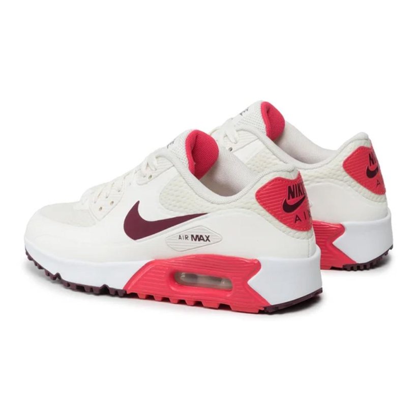 Nike Air Max 90 G Women's Shoes - Color: White/red, Size: 40