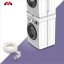 Universal spacer between washing machine and dryer with pull-out drawer and storage shelf Meliconi Torre Duo 656123 white