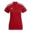Dámske polo tričko Adidas Tiro 21 Polo - Farba: Červená, Veľkosť: XS