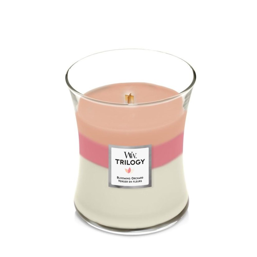 WoodWick Trilogy Kerze mittelgroß, Blooming Orchard