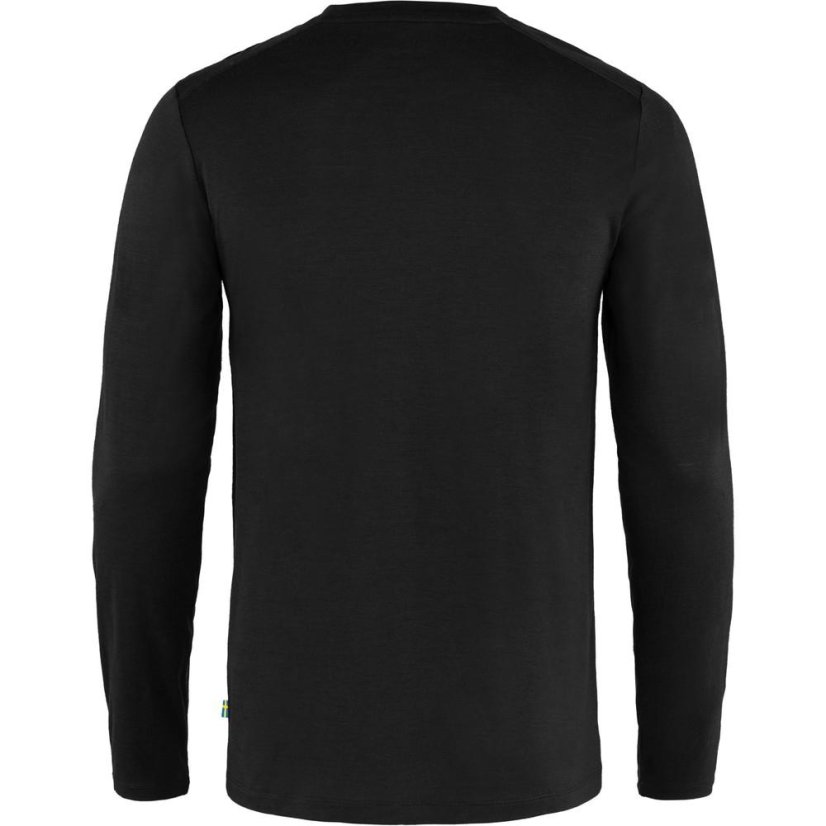 Pánské triko Fjällräven Abisko Wool LS M - Kolor: Niebieski, Rozmiar: S