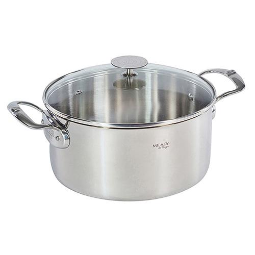 De Buyer Milady 3427.24 pot with lid, 24 cm