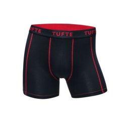 Boxerky Tufte Black/Barbados Cherry