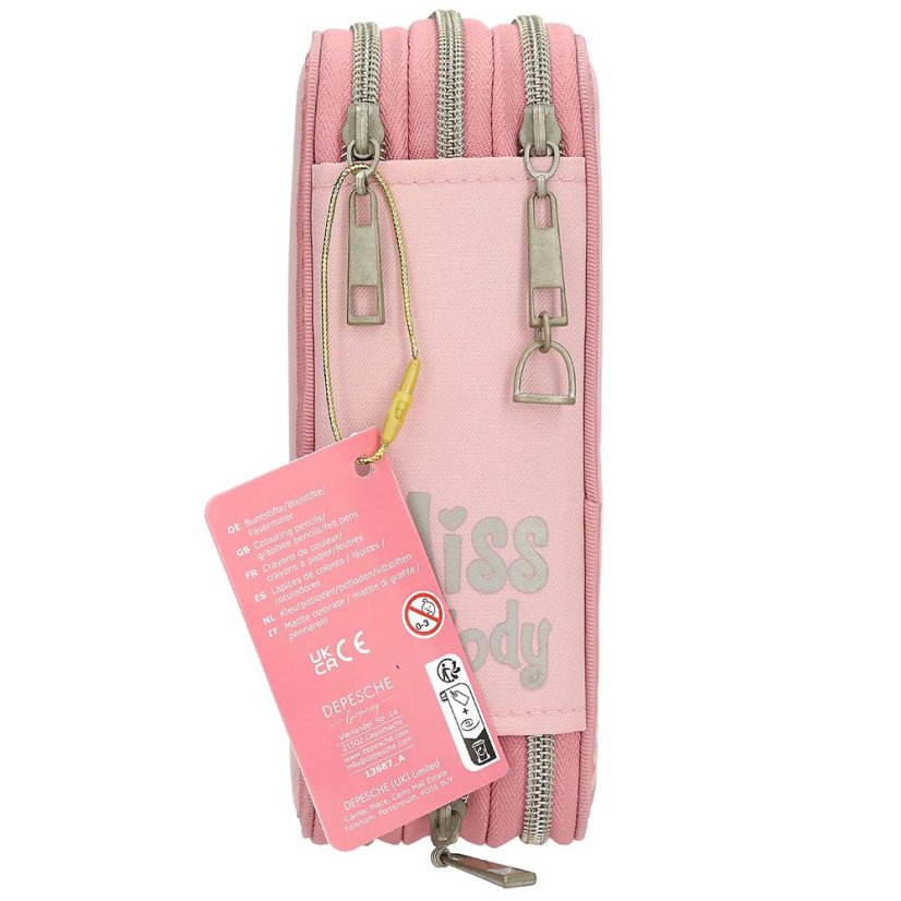 Three-tier pencil case with Miss Melody True Friends accessories