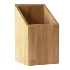Pebbly NBA203 bamboo kitchen utensil holder