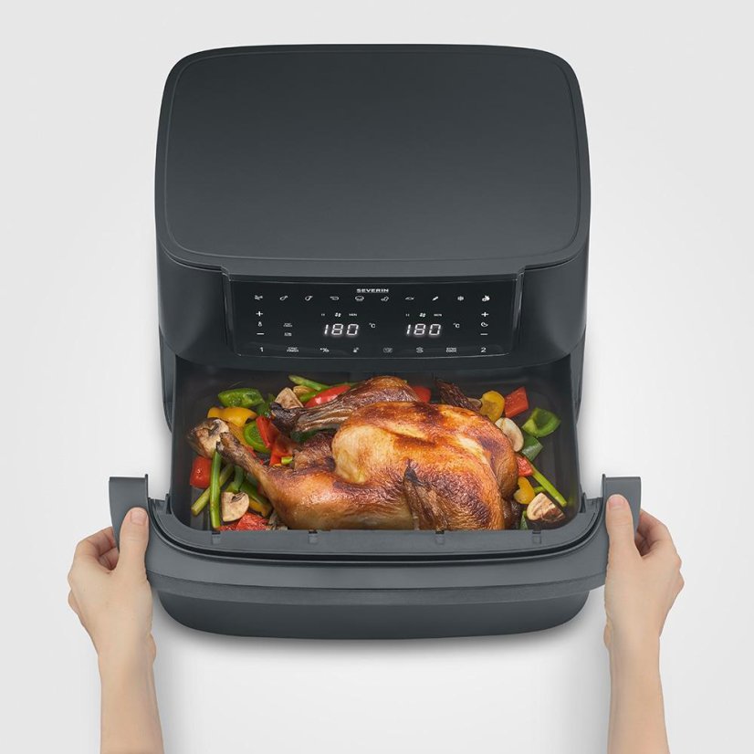Severin FryLight Flex-Max-Dual FR 2490 black hot air fryer