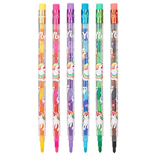 Farebné ceruzky v puzdre s gumou Ylvi Colour Twinnies
