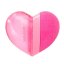 Heart-shaped eraser and Top Model Best Friend pencil sharpener, dark pink