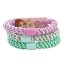 Set of three beaded hair ties Top Model – turquoise