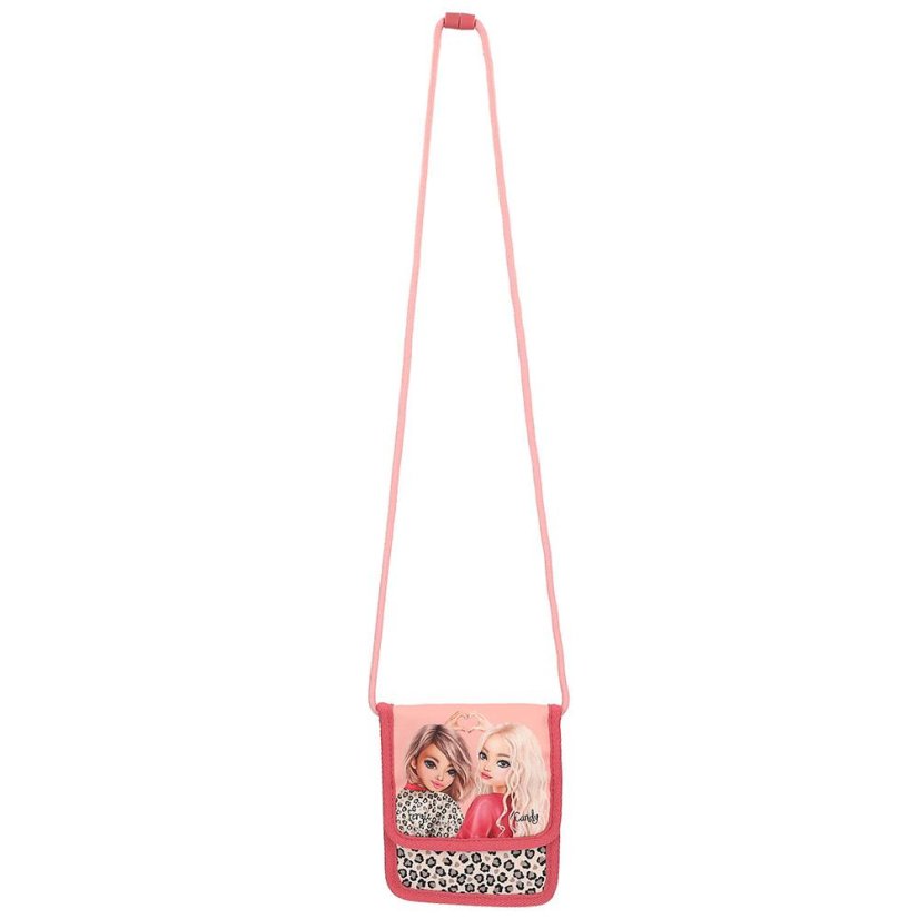 Leopard print neck pouch Top Model LeoHeart